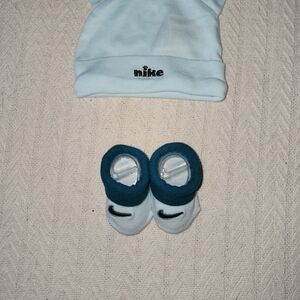 Nike Sky Blue Hat and Dark Teal Booties